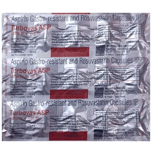 turbovas asp 75mg capsule 15's